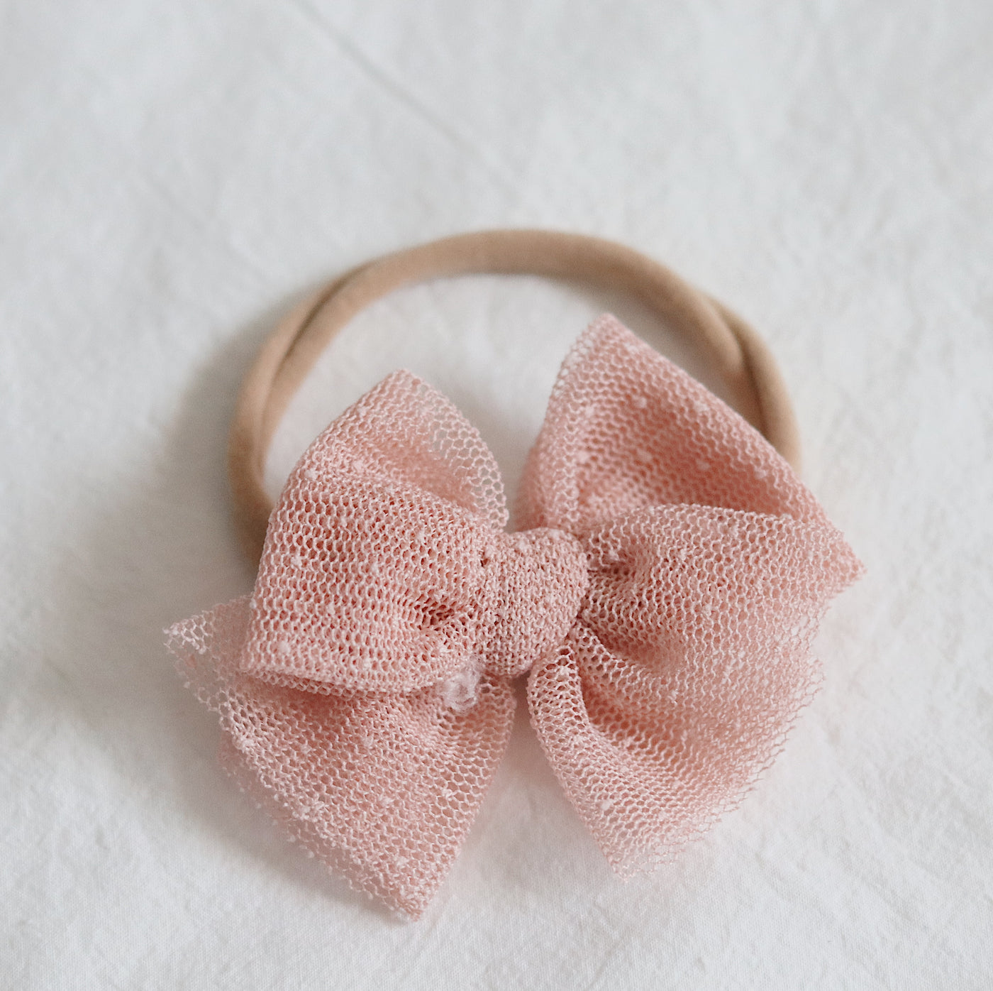 Tulle Bow Headband | Pink