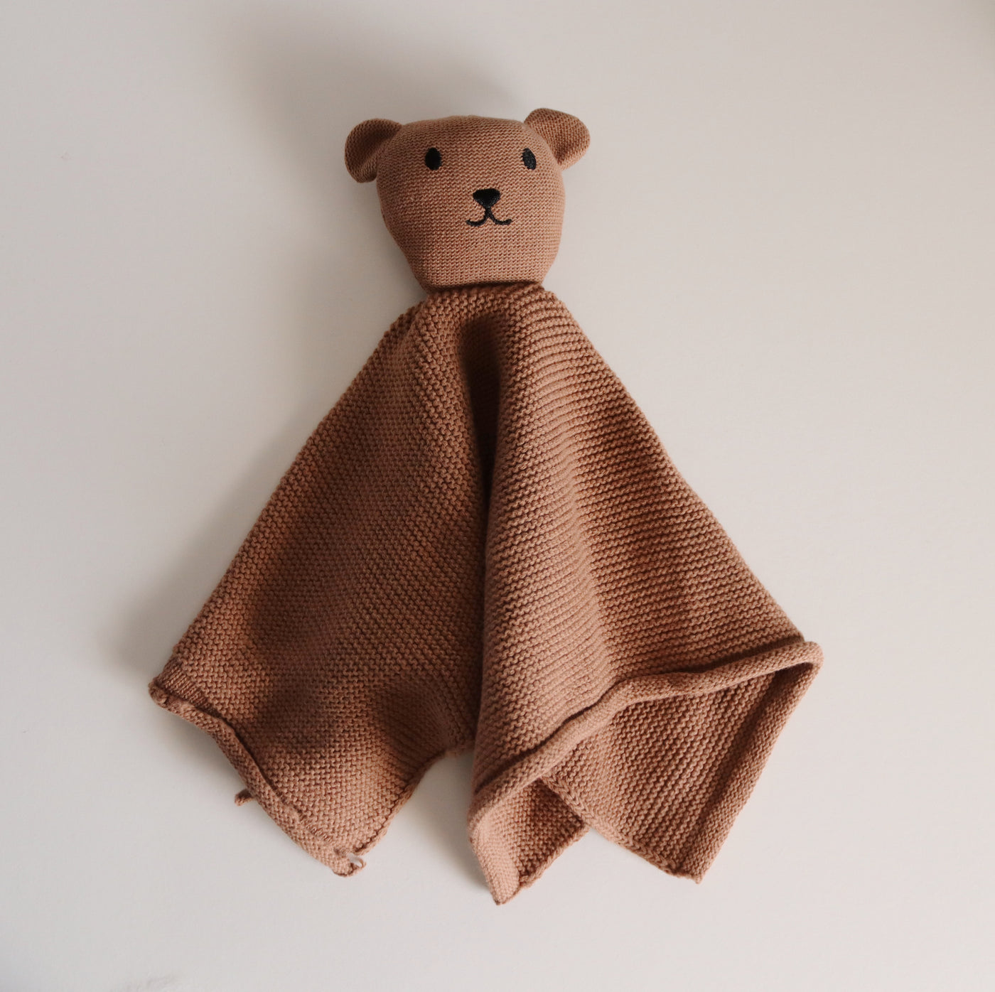 Knit Cotton Bear Comforter | Cocoa