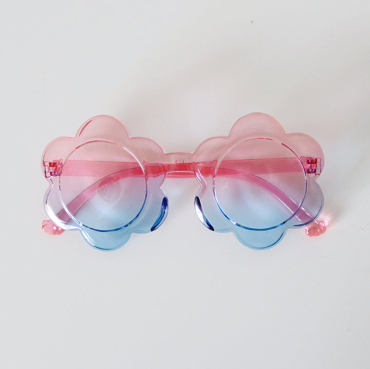 Flower Sunglasses | Blue Ombré