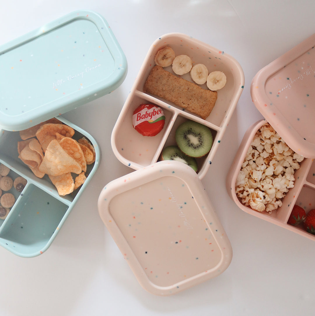 Silicone Bento Lunch Box | Confetti Mint