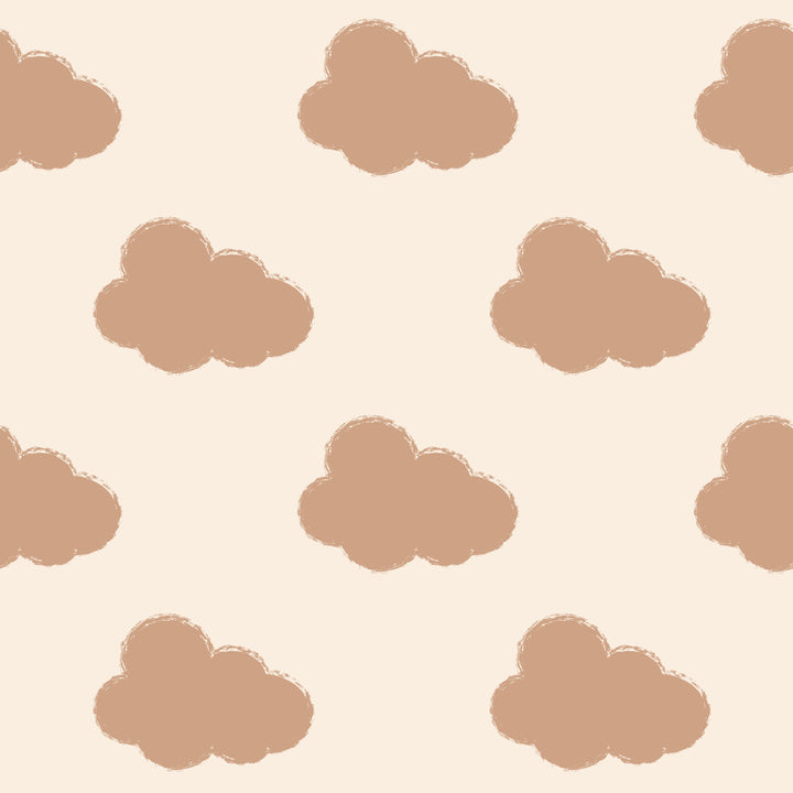 Long Sleeve Bib | Beige Clouds