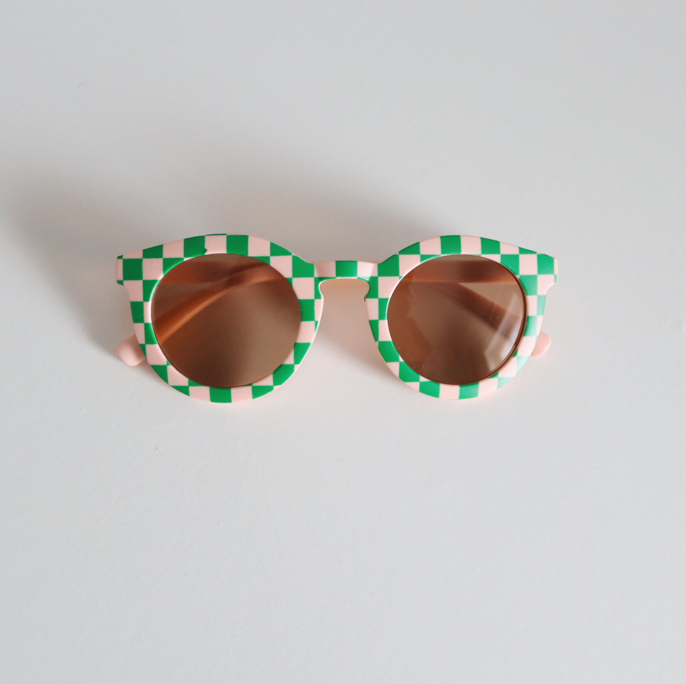 Sunglasses | Green Checkered