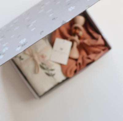 Baby Gift Box | Newborn Gift Set with Floral Swaddle