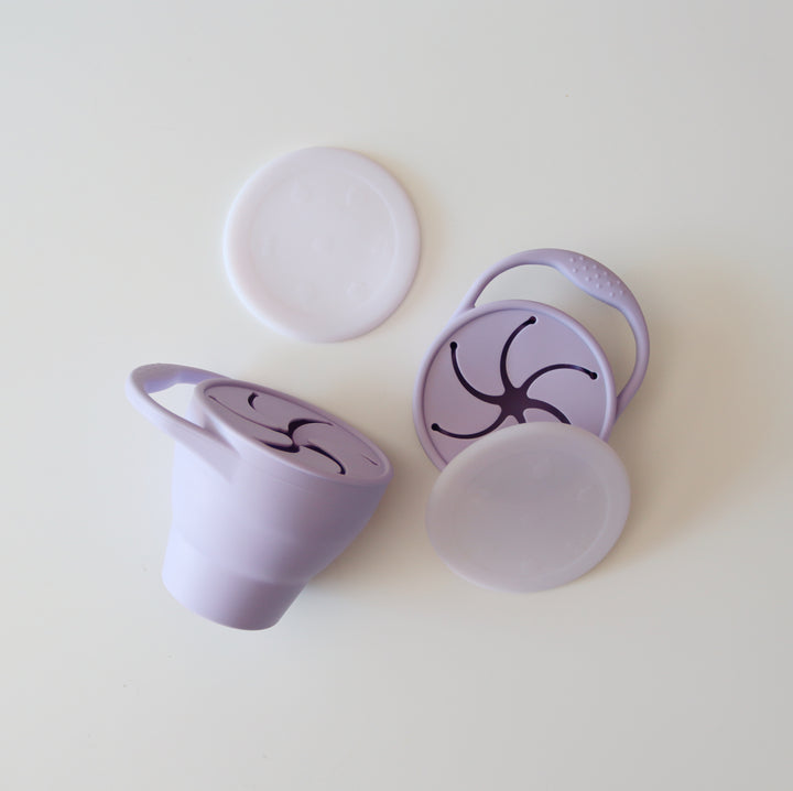 Collapsible Silicone Snack Cup | Lavender