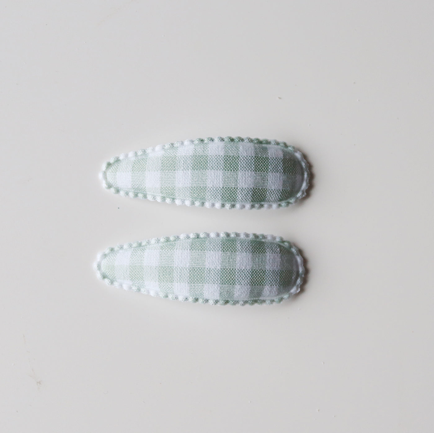Clips / Mint Gingham