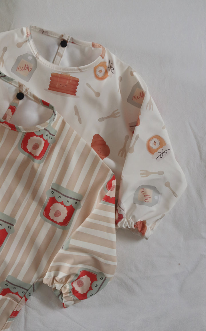 Strawberry Preserve Long Sleeve Bib
