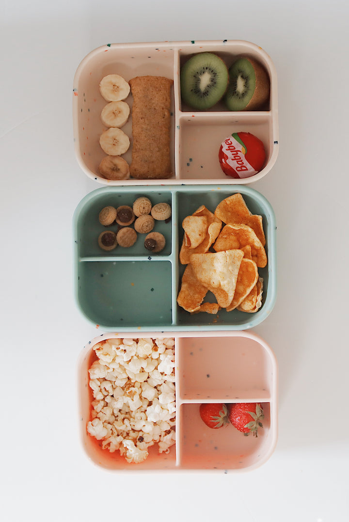 Silicone Bento Lunch Box | Confetti Beige