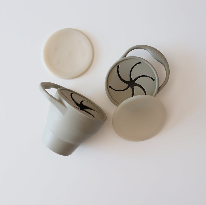 Collapsible Silicone Snack Cup | Sage