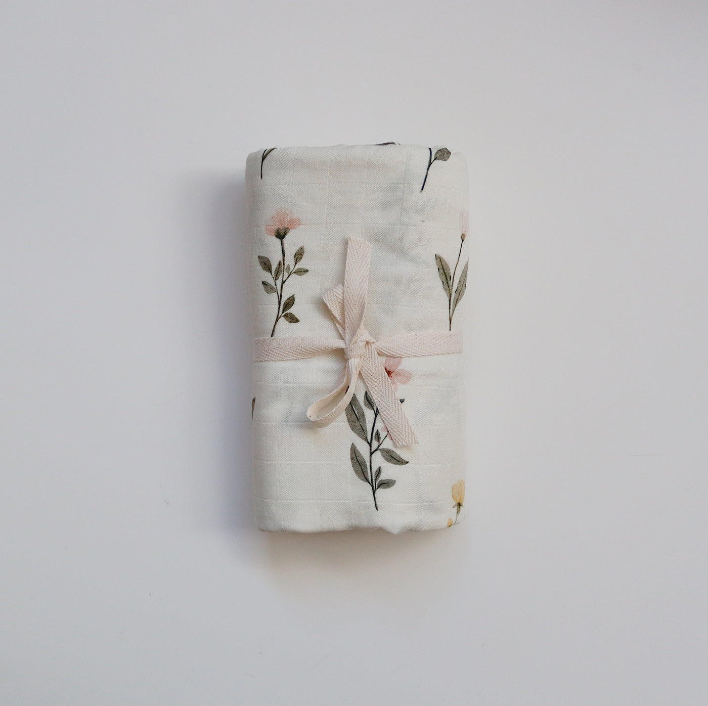 Organic Cotton + Bamboo Baby Swaddle | Wild Meadow Bloom