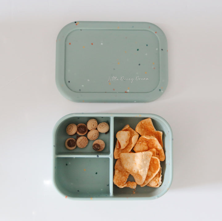 Silicone Bento Lunch Box | Confetti Mint