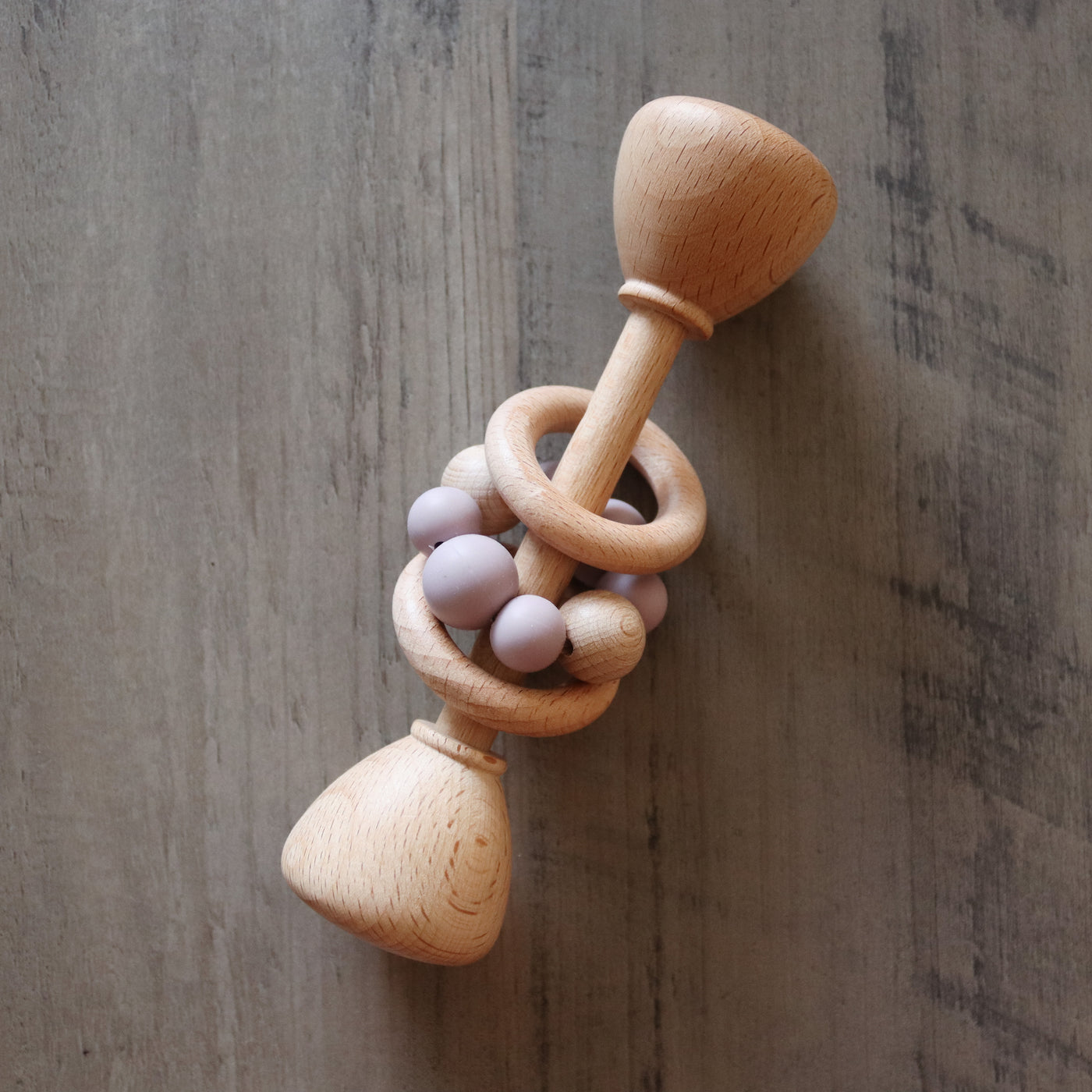 Wooden Rattle Toy | Lavender