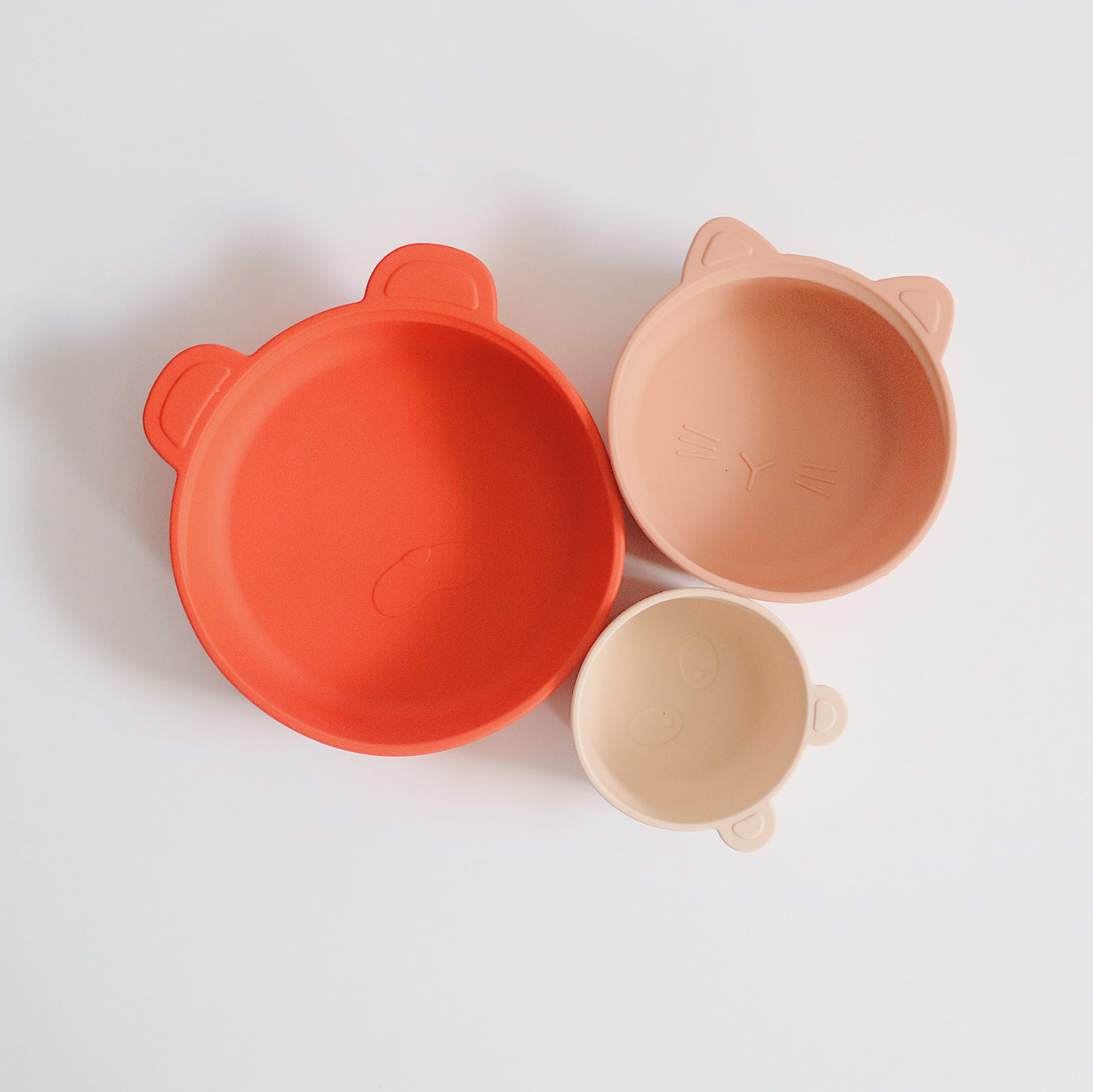 Animal Silicone Bowls (Set of 3) | Cherry