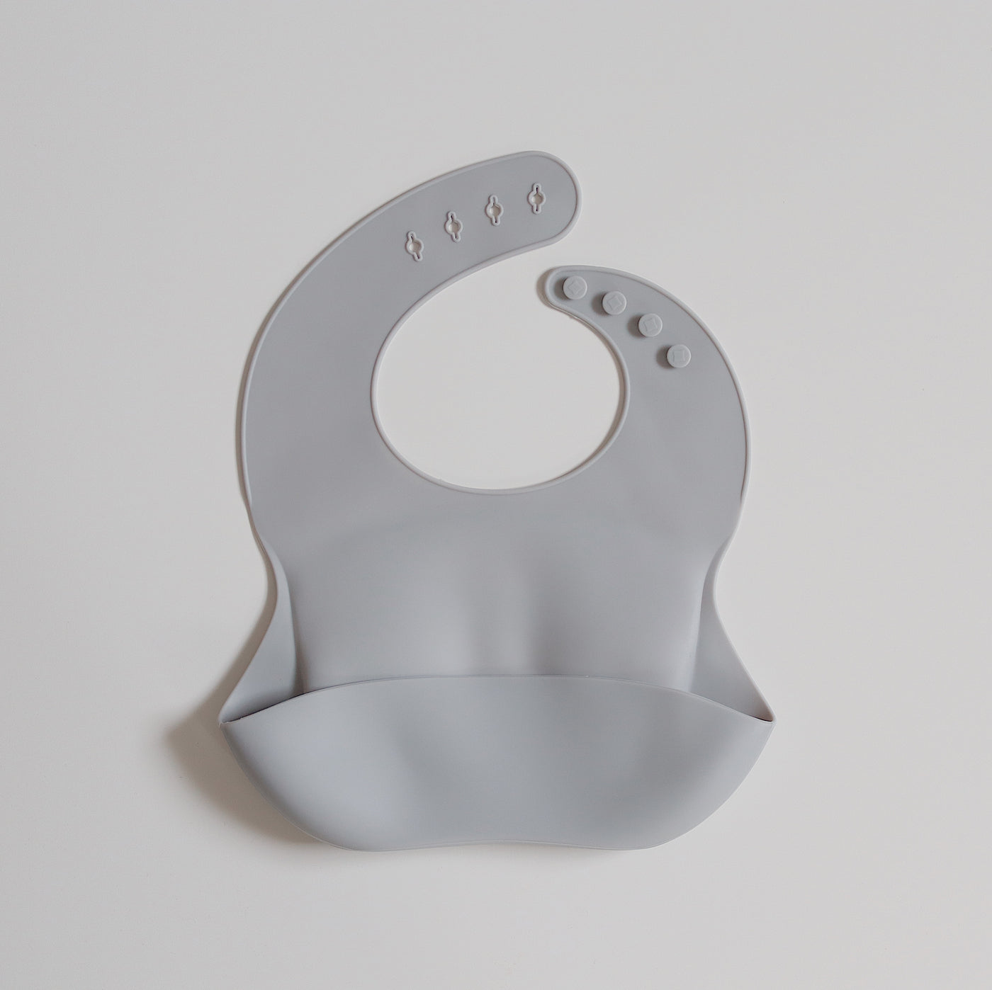 Silicone Baby & Toddler Bib | Light Grey