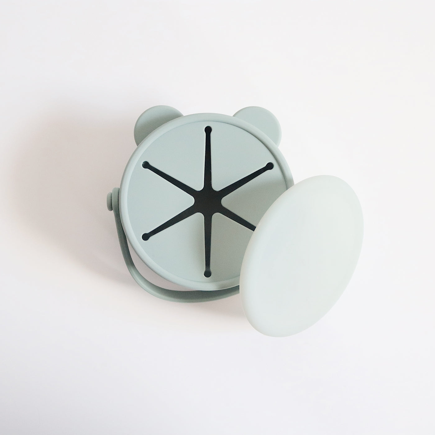 Bear Silicone Snack Cup | Minty Green
