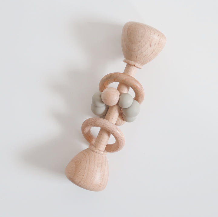Wooden Rattle Toy | Sage
