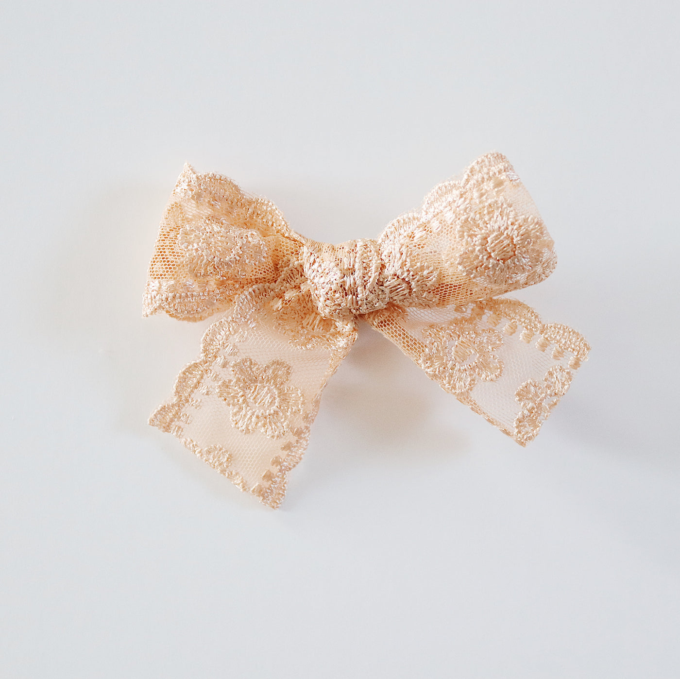 Lace Bow Clip | Gold
