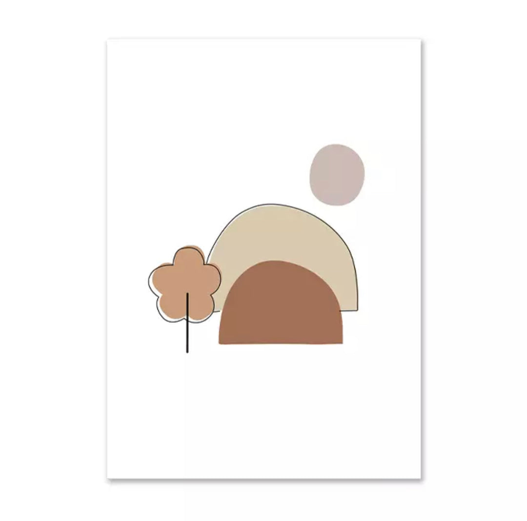 Nursery Wall Art | Brown Trees