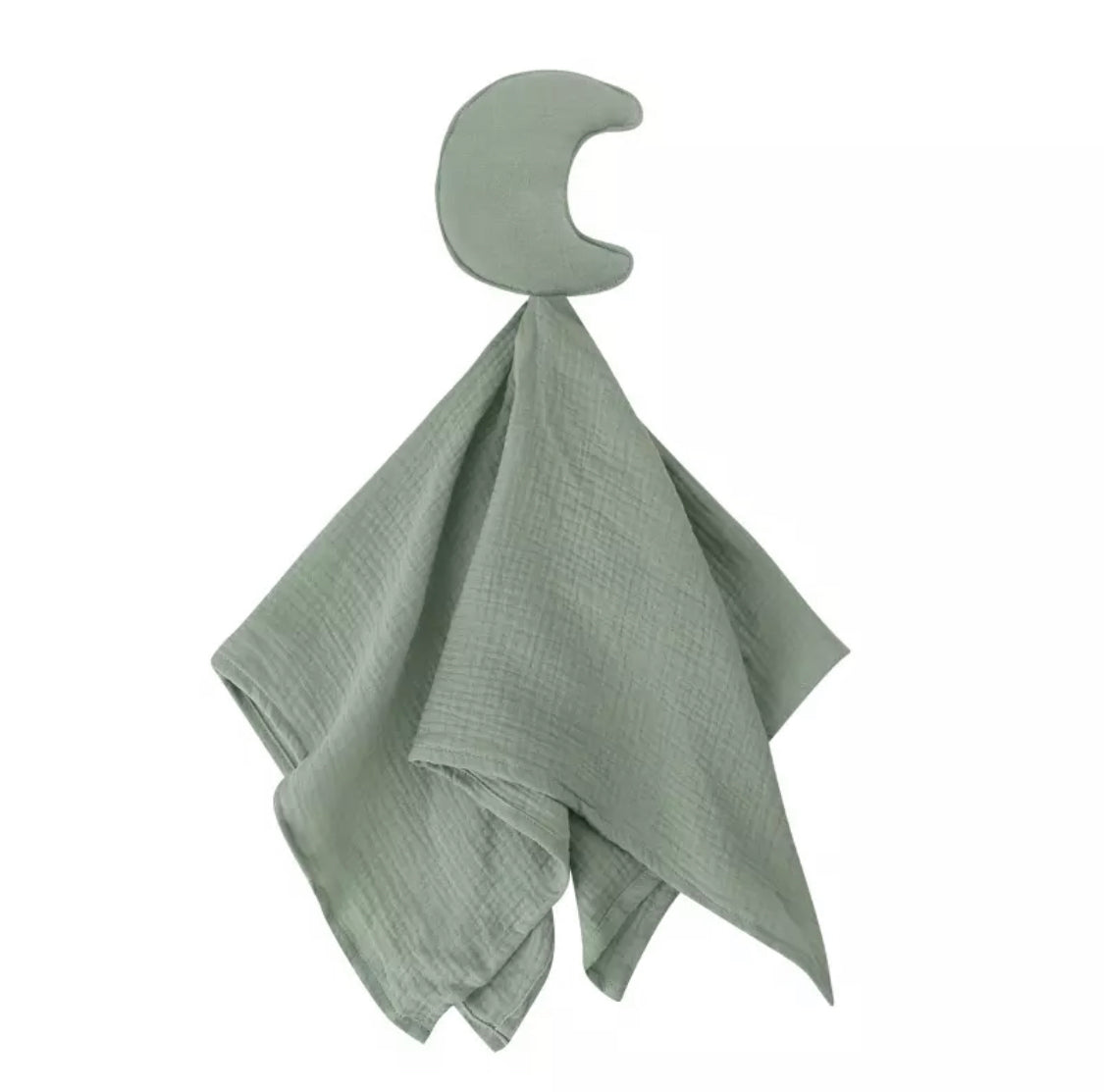 Moon Cotton Muslin Cuddly Comforter | Mint