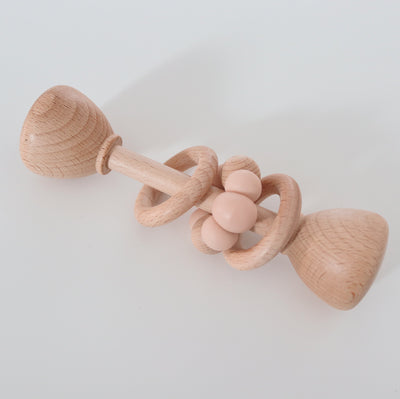 Wooden Rattle Toy | Blush