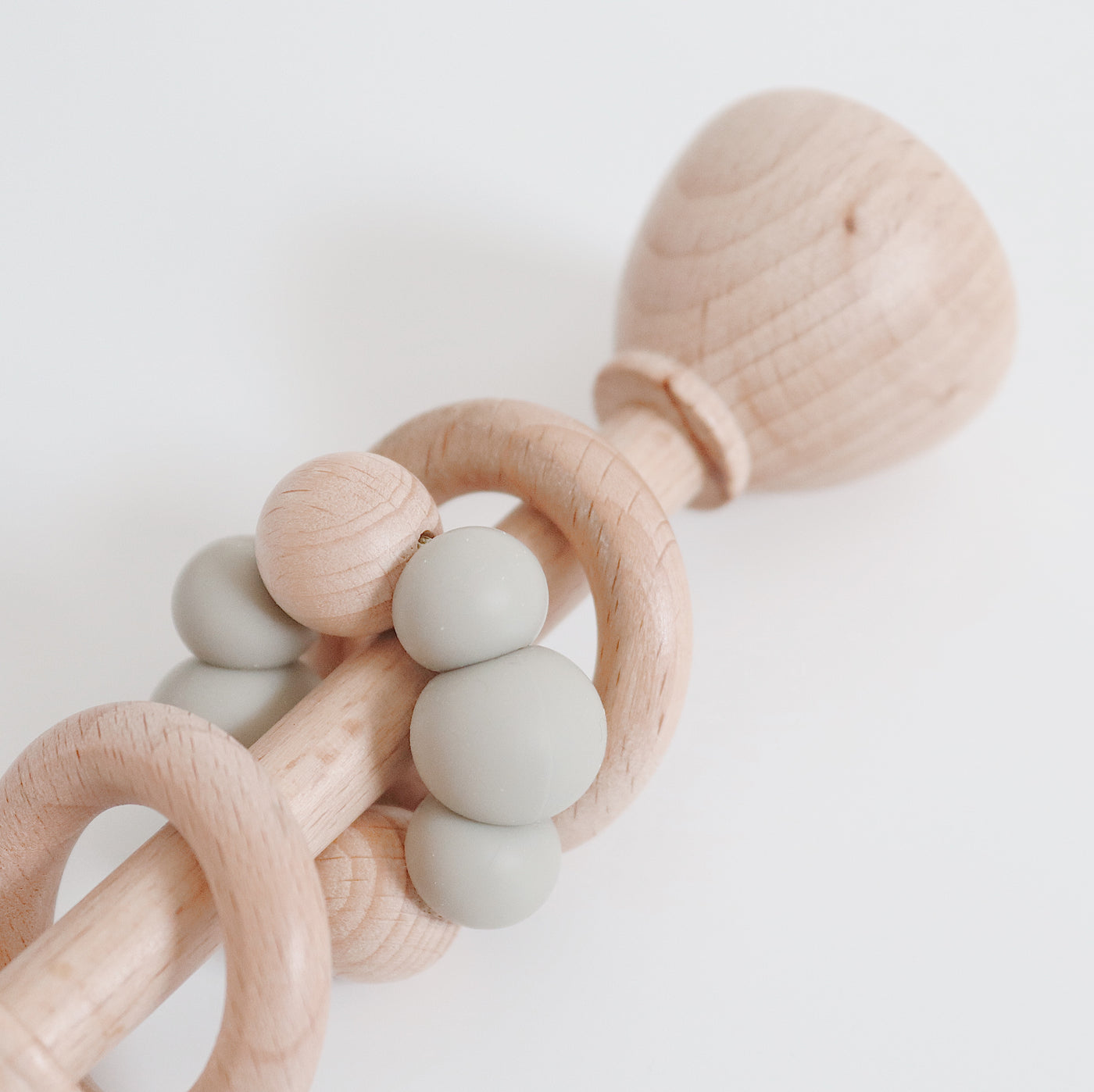 Wooden Rattle Toy | Sage