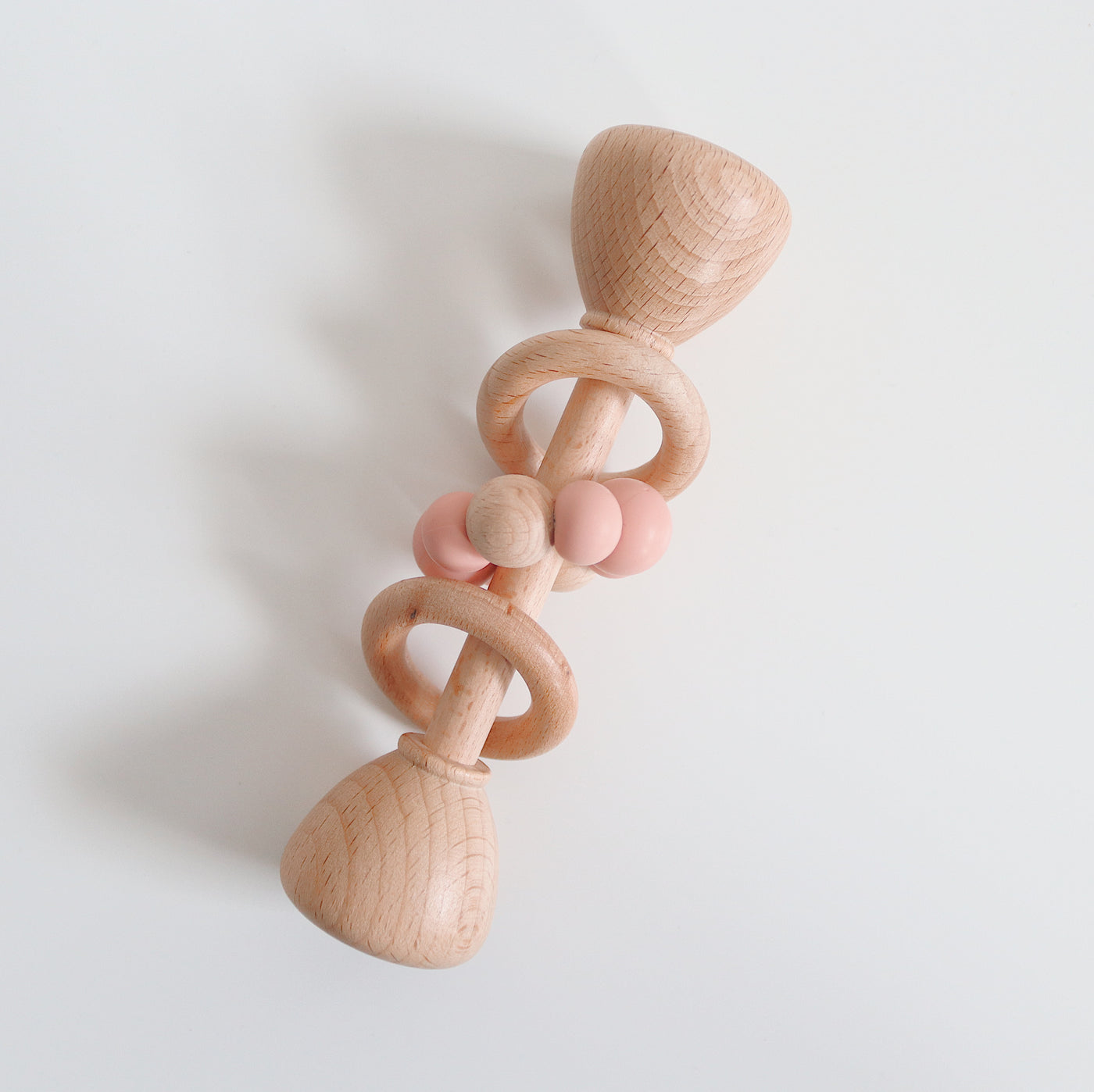 Wooden Rattle Toy | Pink