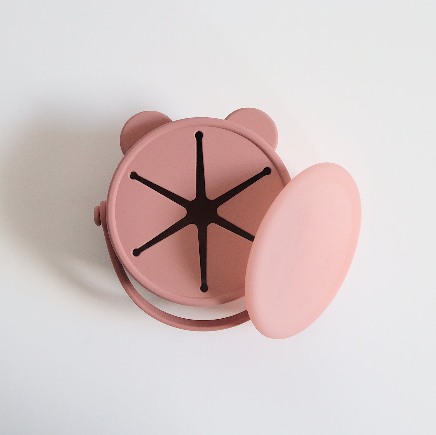 Bear Silicone Snack Cup | Rose