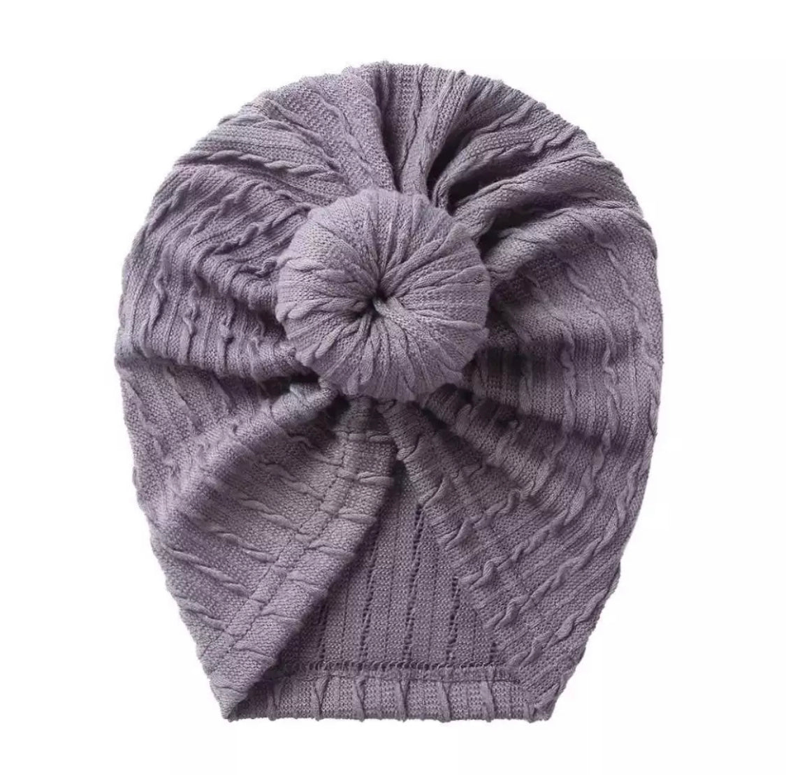 Cable Knit Turban | Grey