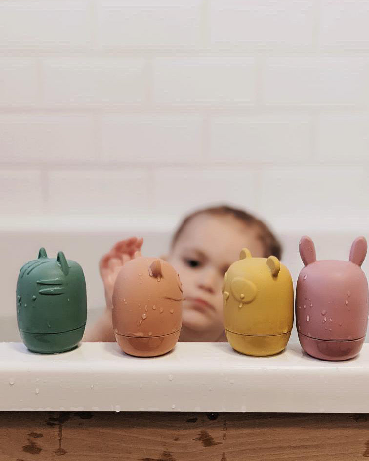 Silicone Baby Animal Bath Toys