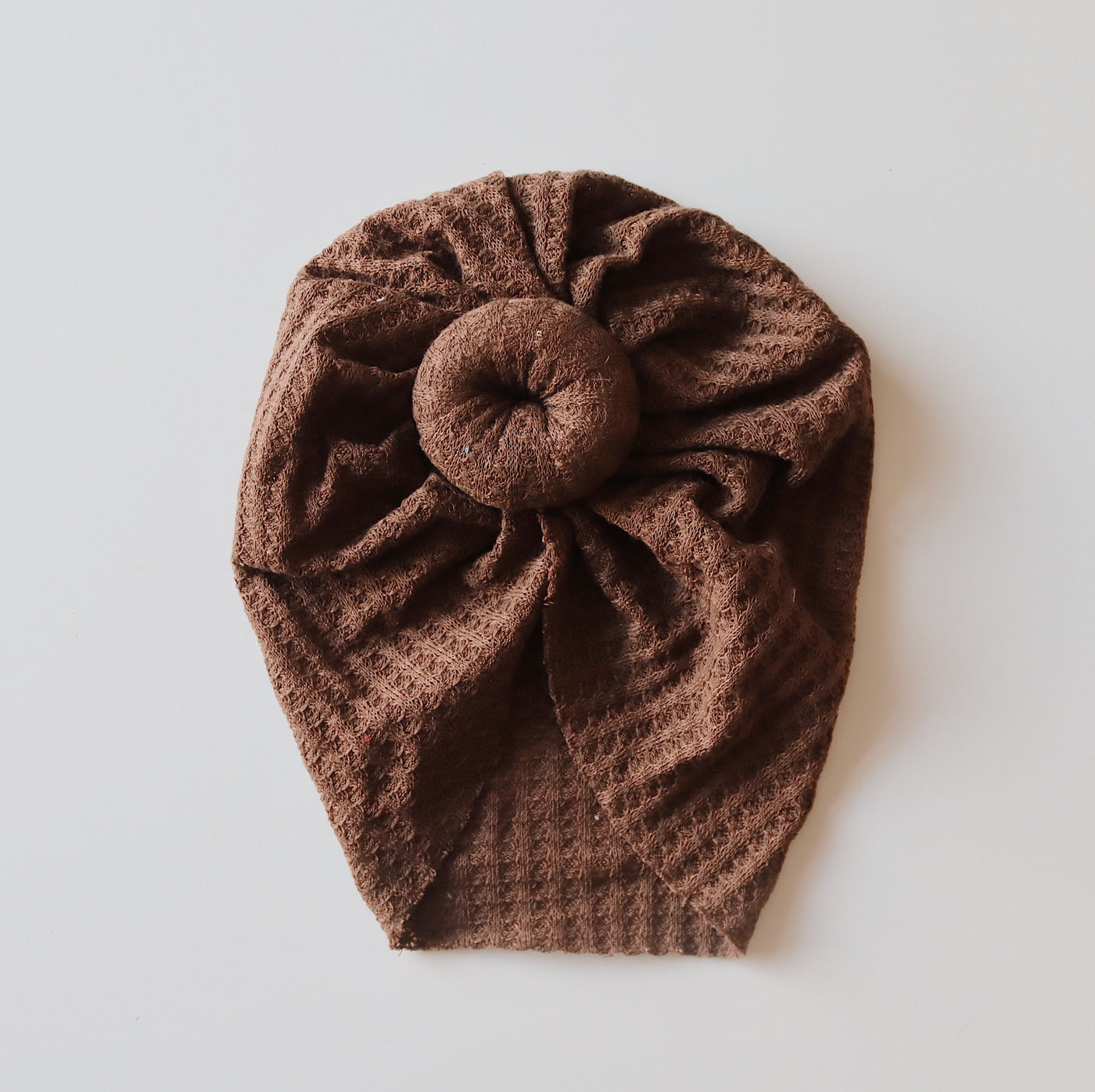 Waffle Knit Turban | Coffee