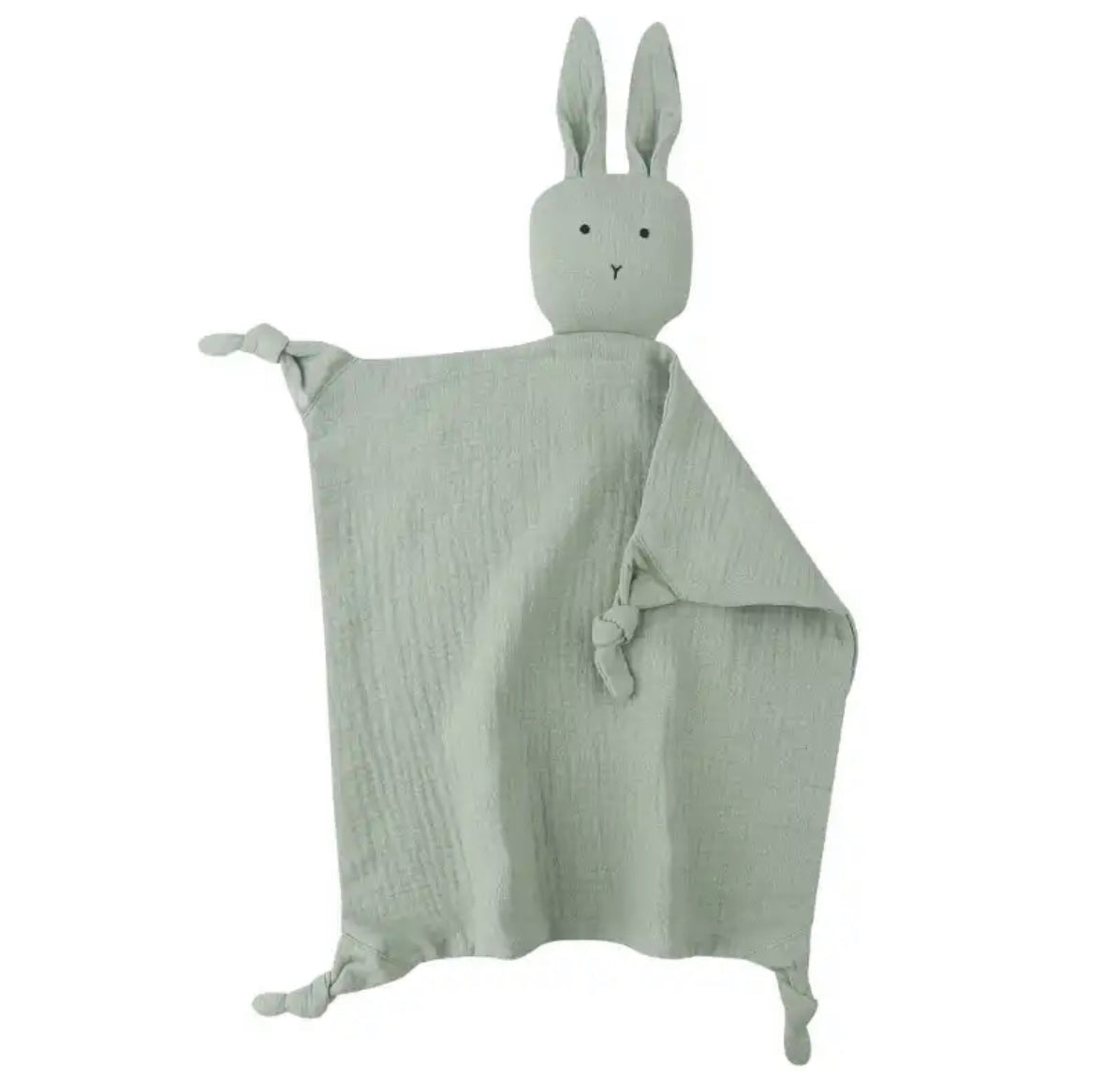 Bunny Cotton Muslin Cuddly Comforter | Mint