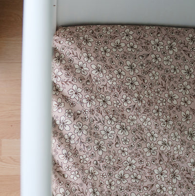 Organic Bamboo + Cotton Cotbed Sheet | Wildflower