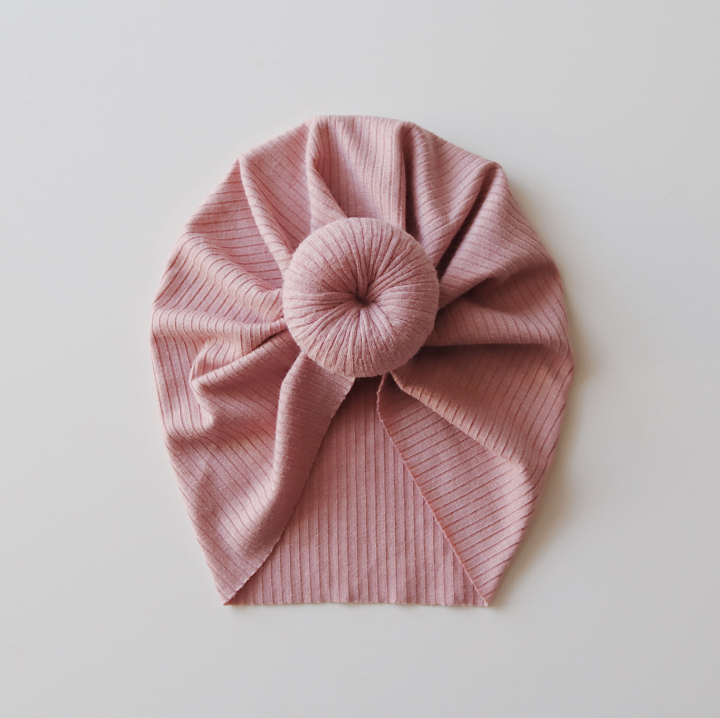 Ribbed Donut Turban | Rose