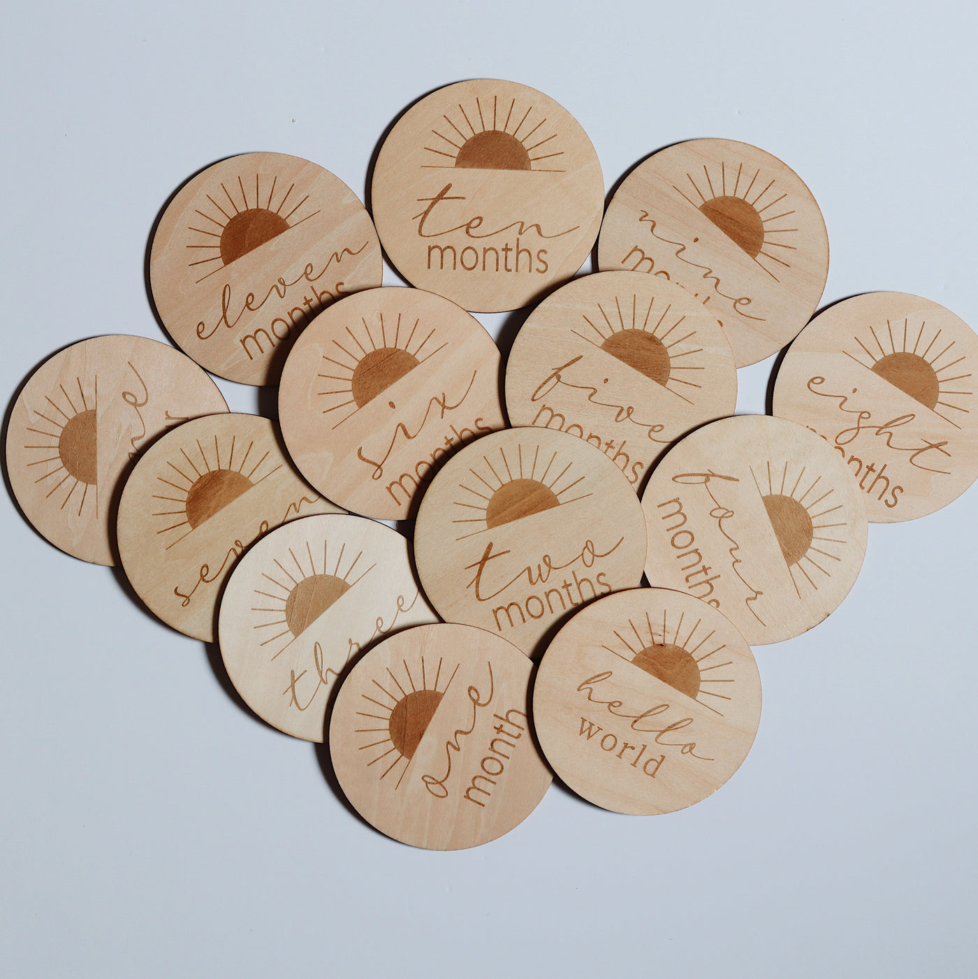 Sun Rays Baby Milestone Discs
