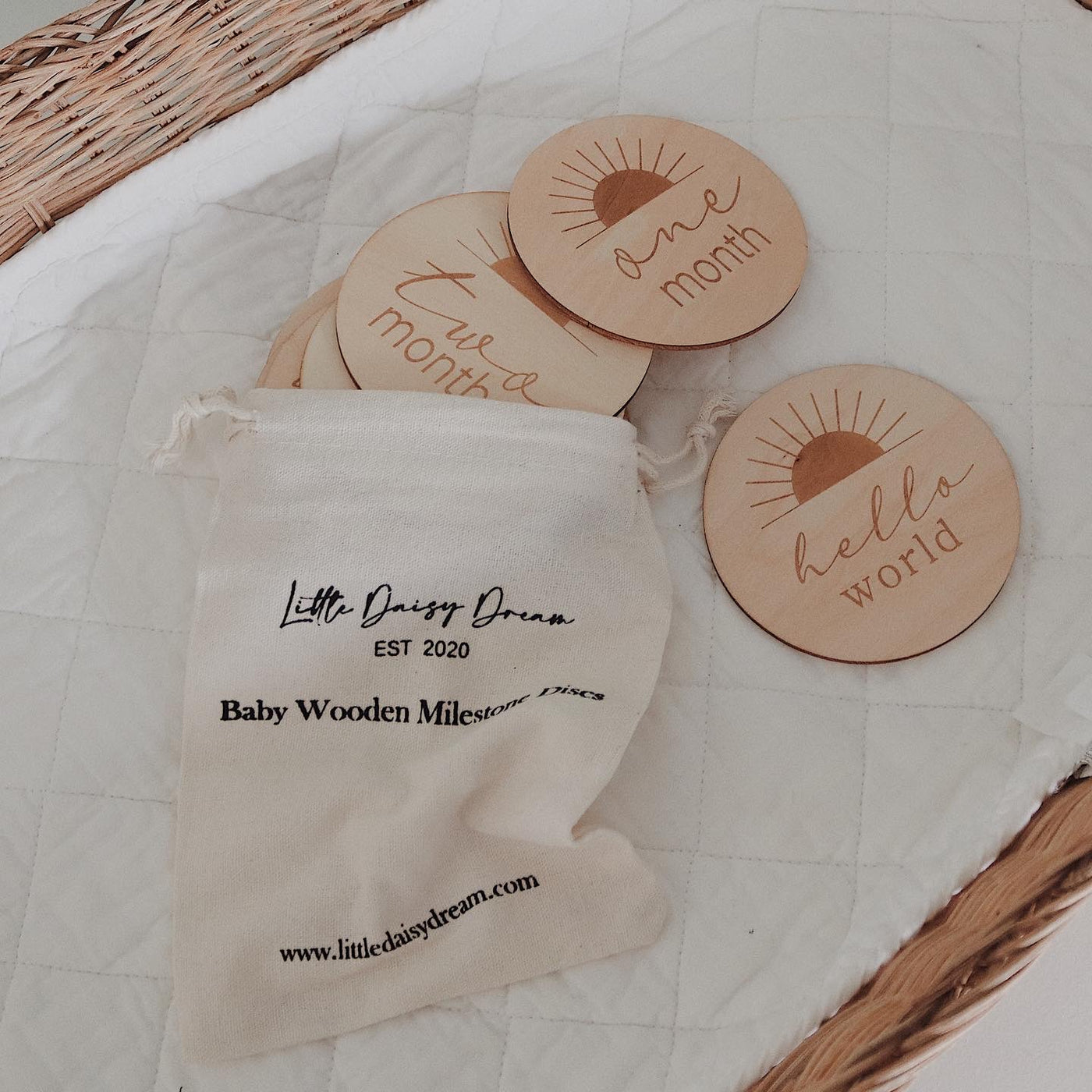 Sun Rays Baby Milestone Discs