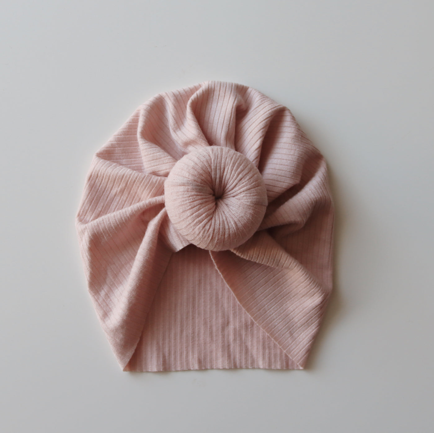 Ribbed Donut Turban | Soft Rose