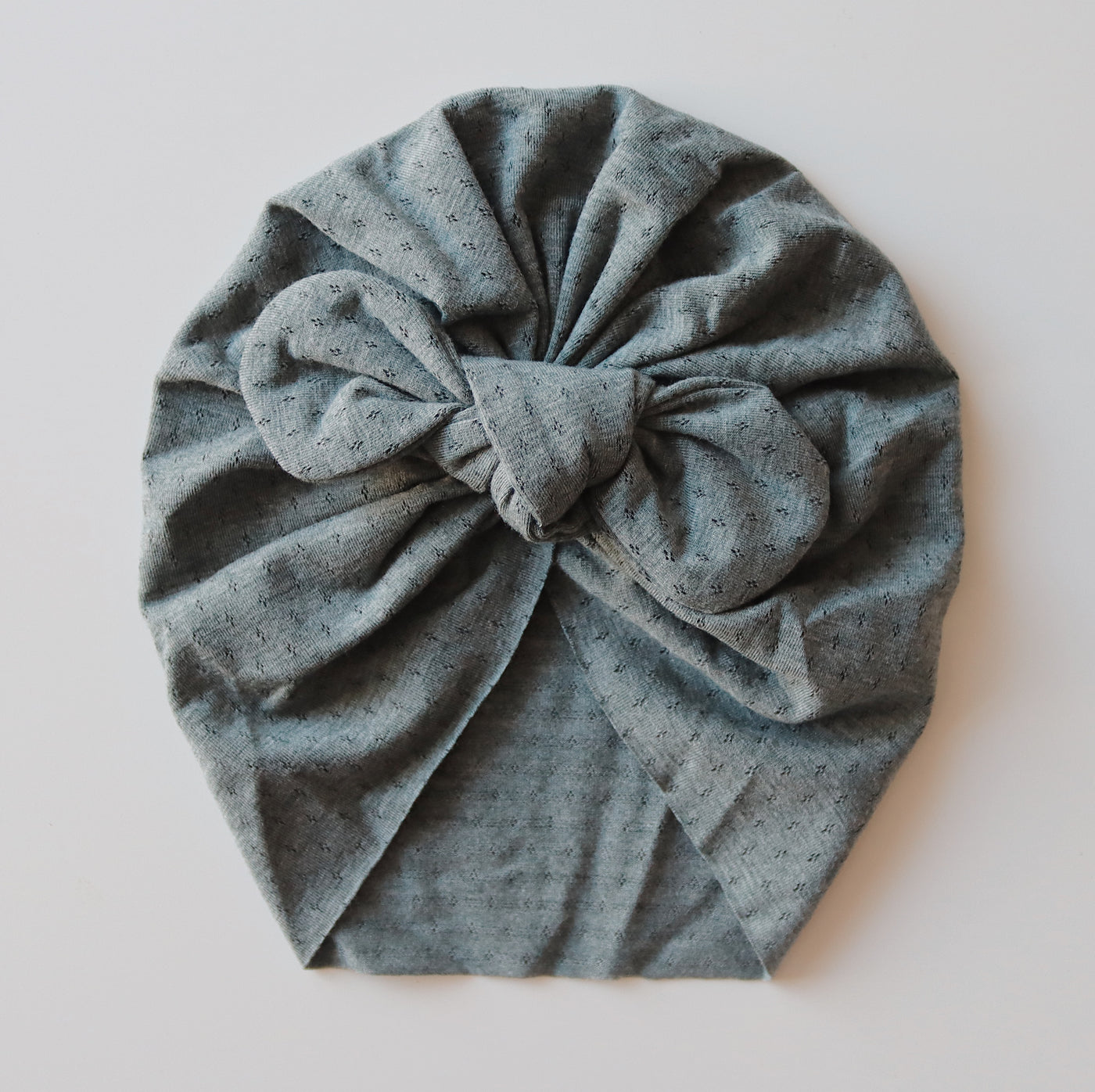 Bowknot Turban | Blue Grey