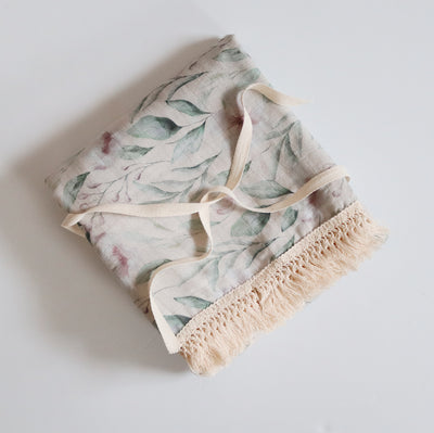 Bamboo + Cotton Fringed Blanket | Dreamy Bloom